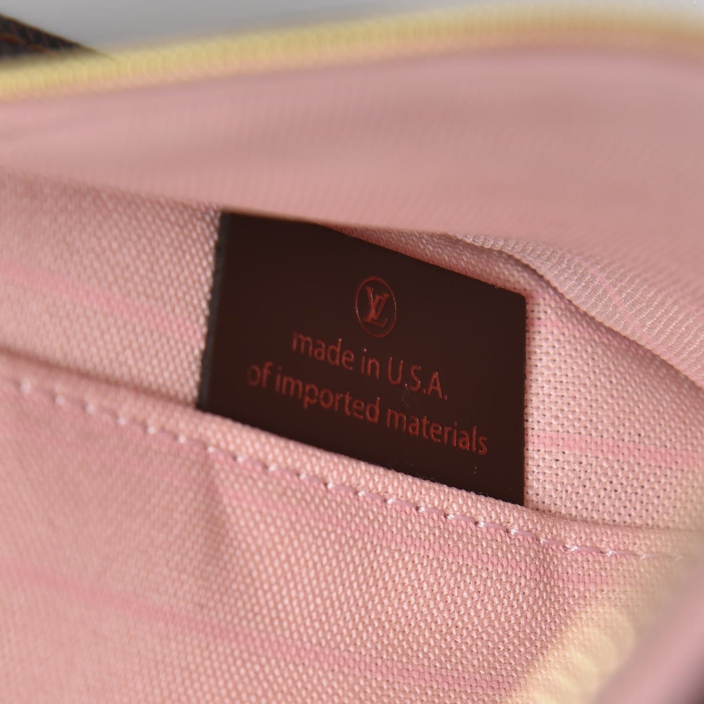 Damier Ebene Neverfull MM GM Pochette Rose Ballerine