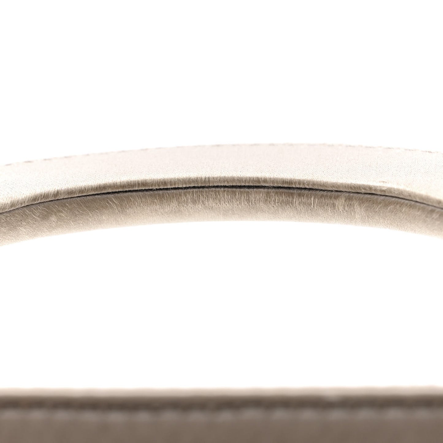 Satin Crystal Cannage Mini Lady Dior Gray