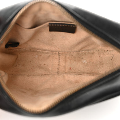 Gucci Calfskin Matelasse Mini GG Marmont Chain Shoulder Bag Black 5 of 18