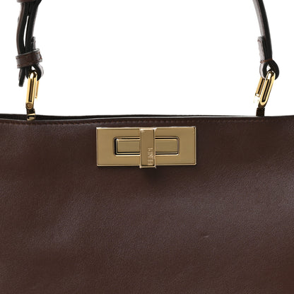 Fendi Vitello Large Soft Peekaboo Crosta Mogano 18 of 25