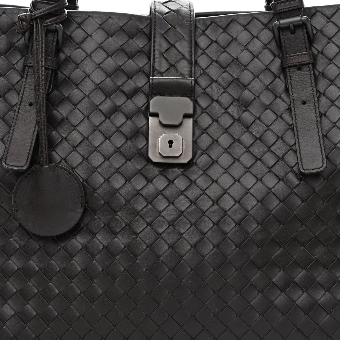 Nappa Intrecciato Medium Roma Tote Moro