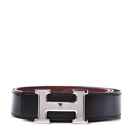 Hermes Box Swift 32mm H Belt 90 Black Rouge H 1 of 6