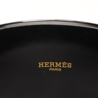 Hermes Enamel Printed Extra Wide Balcons du Guadalquivir Bracelet 70 Black 5 of 5