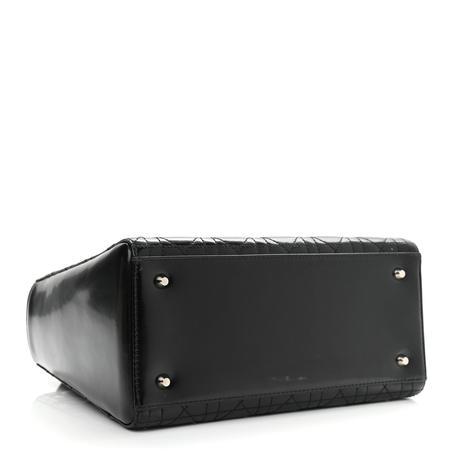 Patent Cannage Medium Lady Dior Black