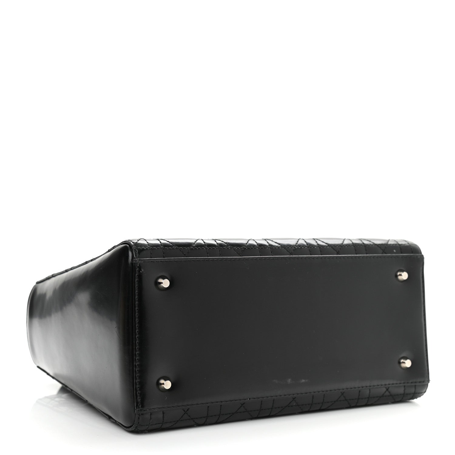 Christian Dior Patent Cannage Medium Lady Dior Black 3 of 10