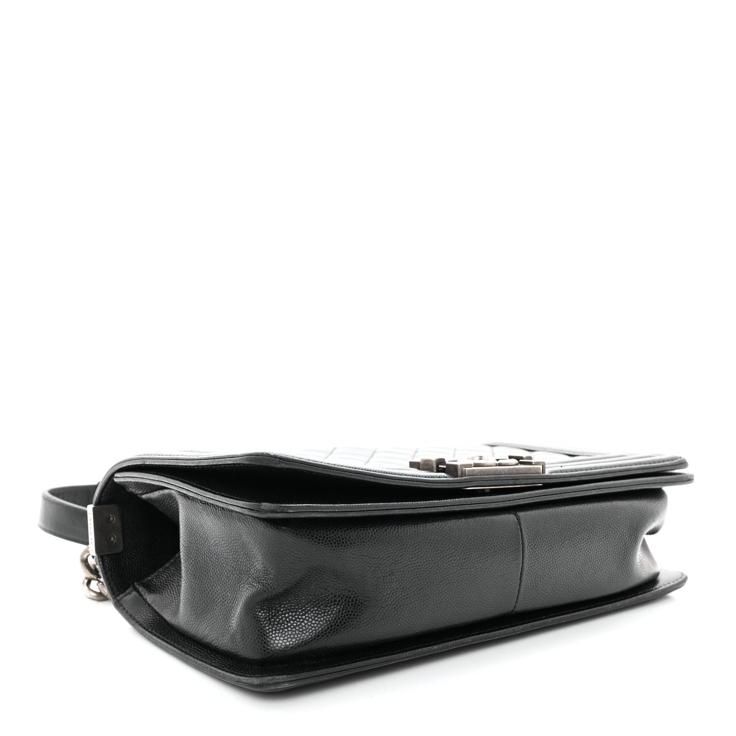 Caviar Quilted Medium Boy Flap Black