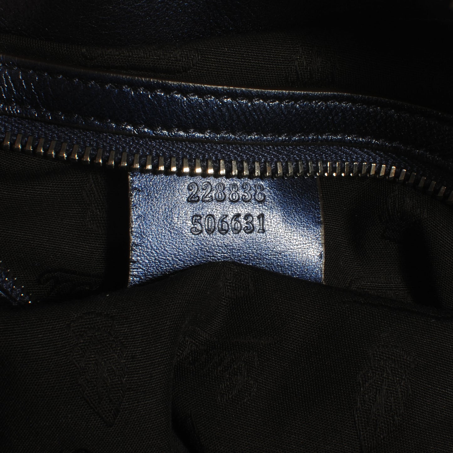 Leather Medium Galaxy Satchel Metallic Blue