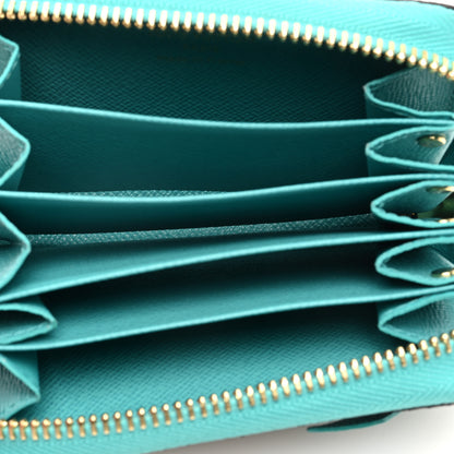 Louis Vuitton Monogram Zippy Multicartes Turquoise 5 of 6