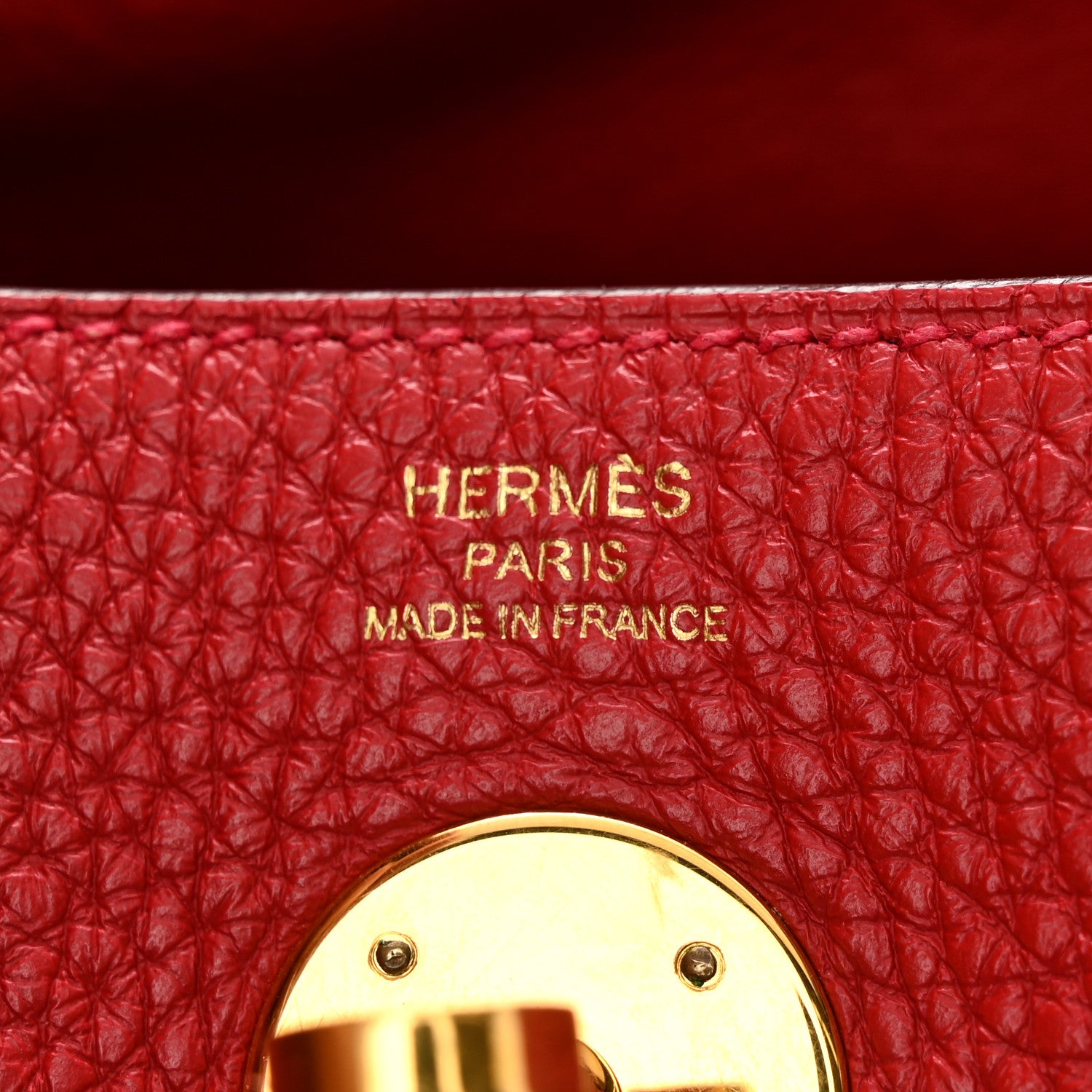 Hermes Taurillon Clemence Lindy 26 Rouge Casaque 6 of 10