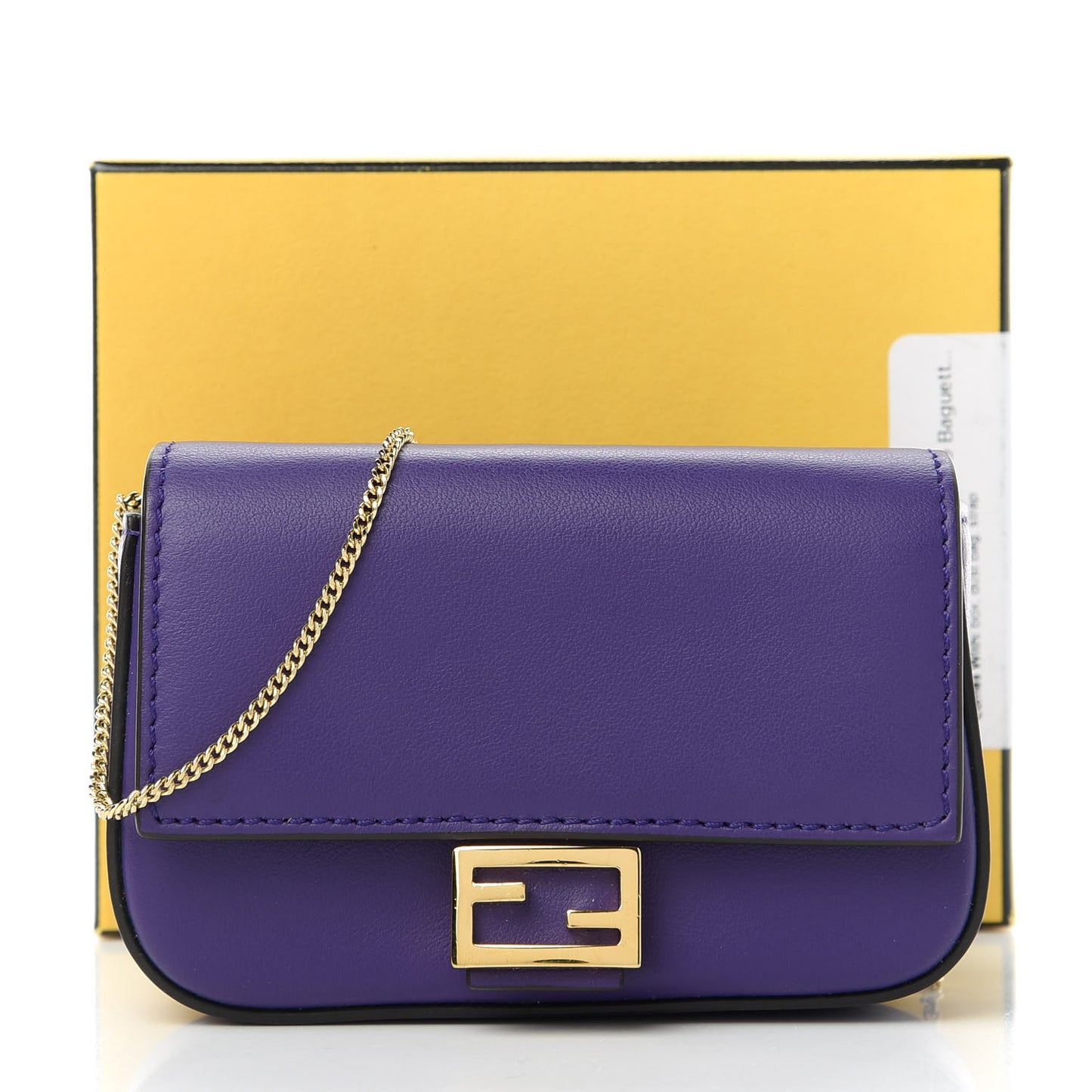 Vitello Century Opaco Nano Baguette Belt Charm Purple Rain