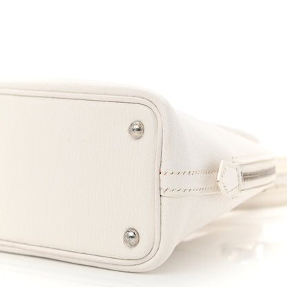 Hermes Chevre Mysore Mini 1923 Bolide White 10 of 14