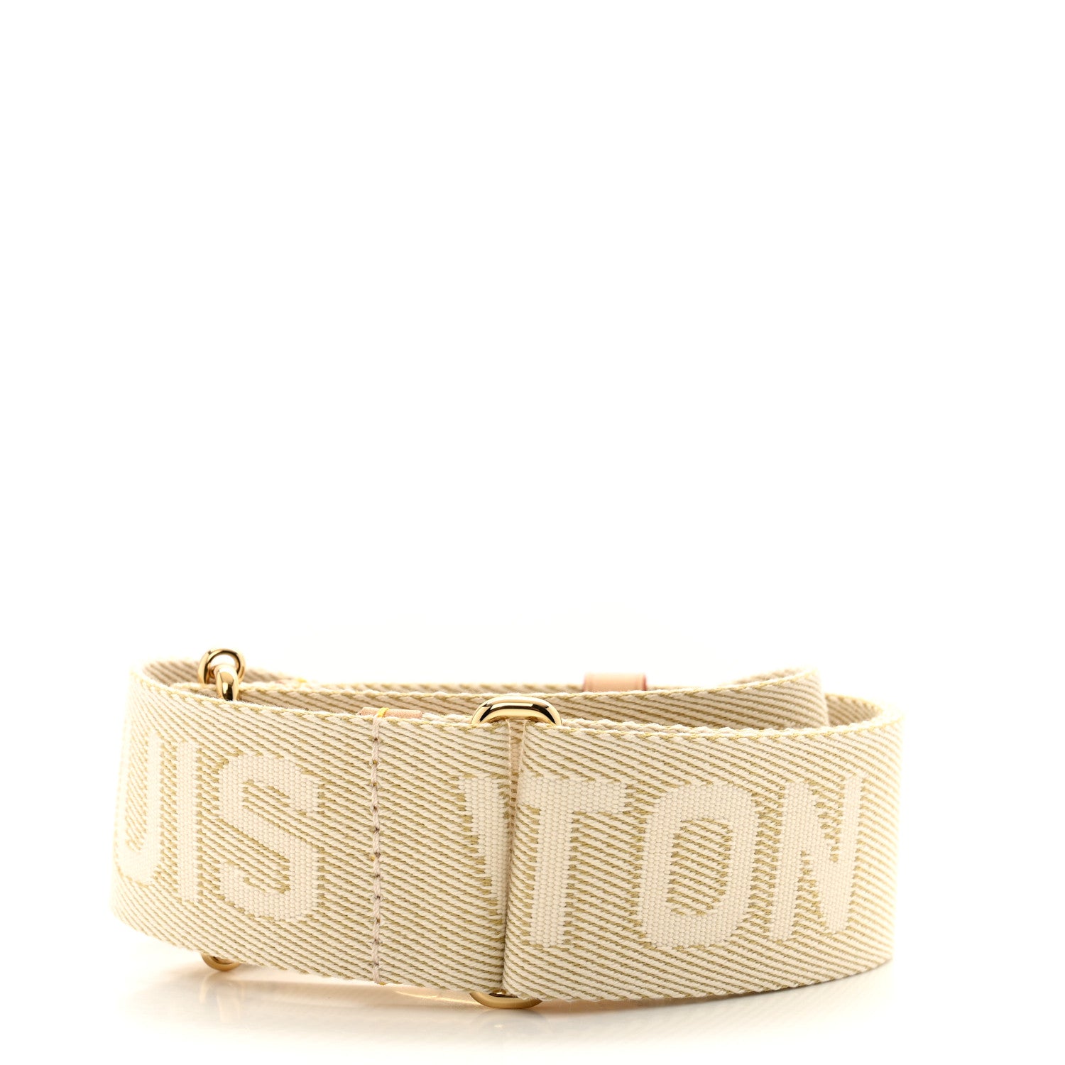 Louis Vuitton Jacquard High Rise Shoulder Strap Beige 2 of 3