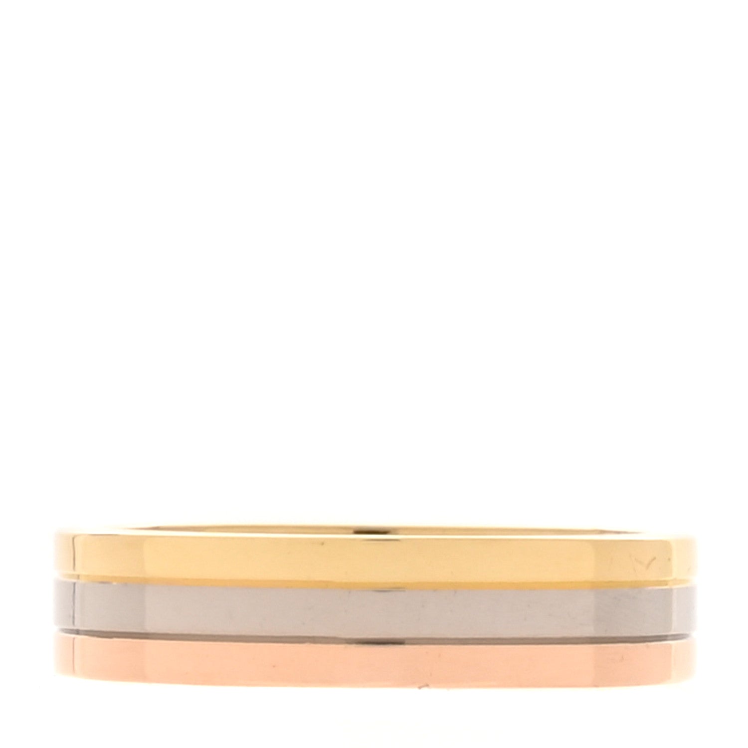 Cartier 18K Pink White Yellow Gold 4.8mm Vendome Louis Cartier Wedding Band Ring 54 7 1 of 6