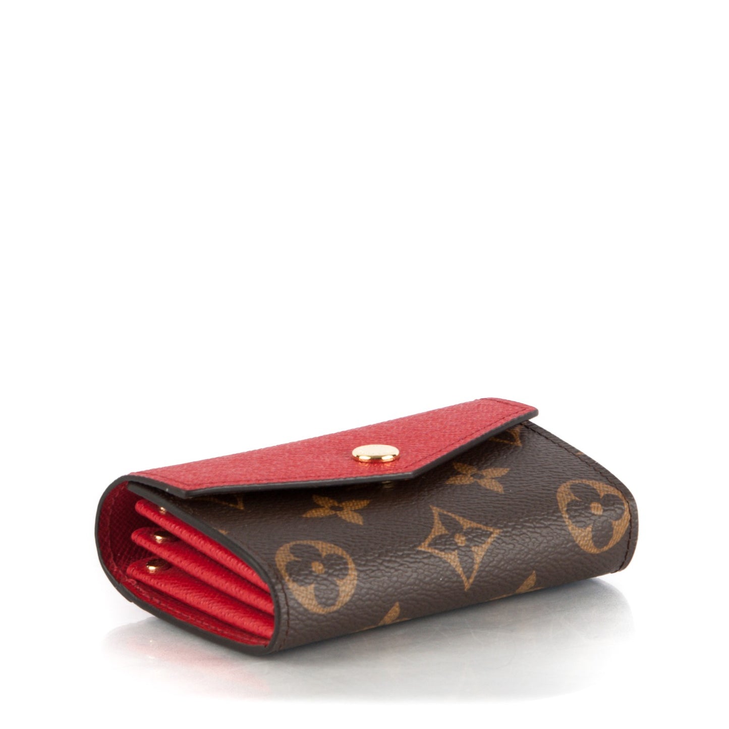 Monogram Sarah Multicartes Coquelicot