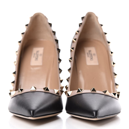 Valentino Garavani Nappa Rockstud 100mm Pumps 38.5 Black Poudre 2 of 9