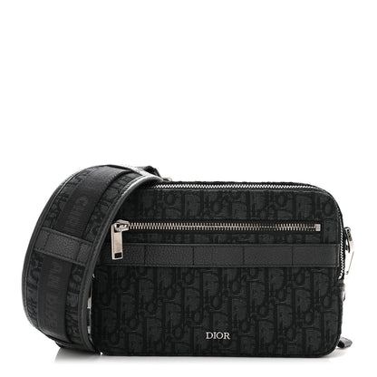 Christian Dior HOMME Oblique Safari Messenger Black 1 of 10