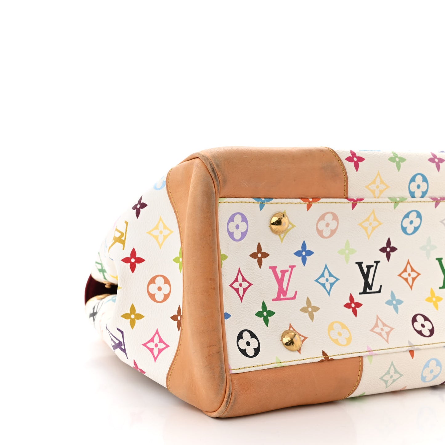 Monogram Multicolor Beverly GM White