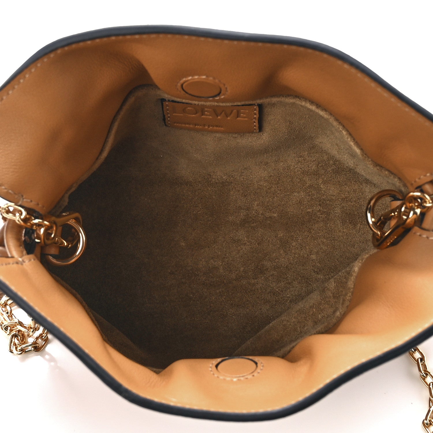Loewe Calfskin Nano Flamenco Knot Clutch Warm Desert 5 of 11