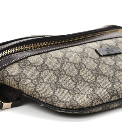 Gucci GG Supreme Monogram Belt Bag Dark Brown 8 of 9