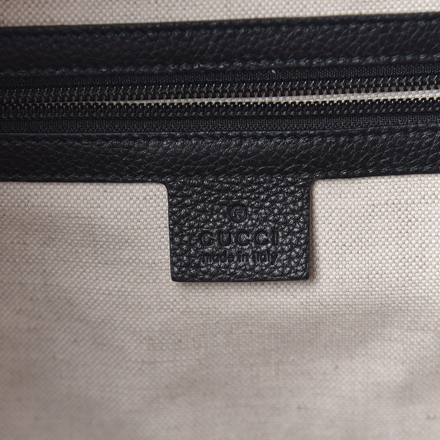 Calfskin Logo Day Backpack Black