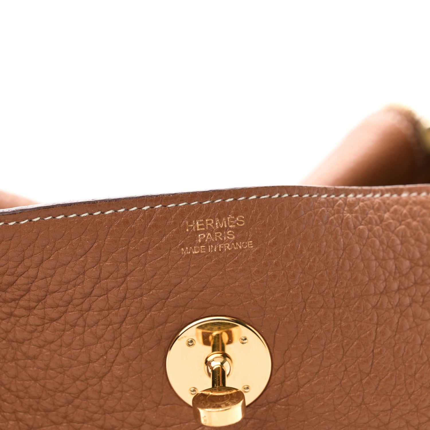 Hermes Taurillon Clemence Lindy 34 Gold 7 of 12