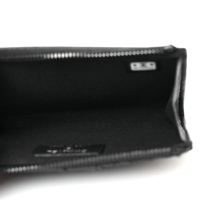 Chanel Pearly Lambskin Quilted Zip Card Holder So Black 5 of 10