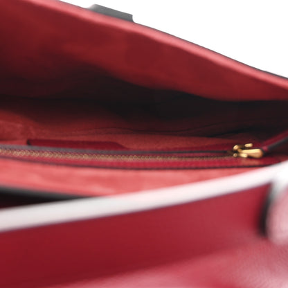 Christian Dior Grained Calfskin Saddle Bag Red 5 of 10