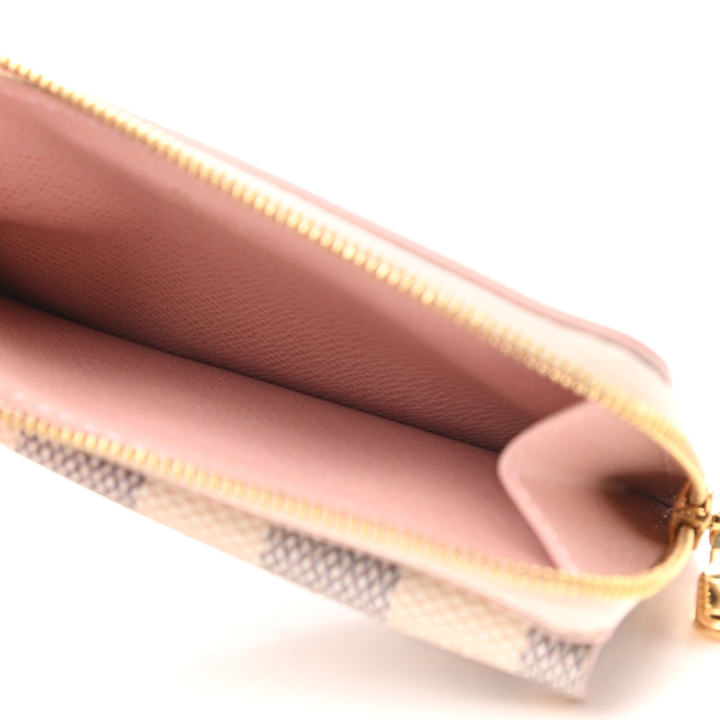 Damier Azur Recto Verso Card Holder Rose Ballerine