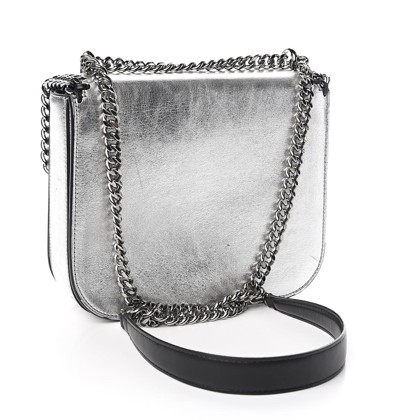 Metallic Alter Nappa Medium Star Falabella Box Shoulder Bag Silver