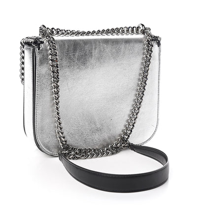 Stella McCartney Metallic Alter Nappa Medium Star Falabella Box Shoulder Bag Silver 3 of 16