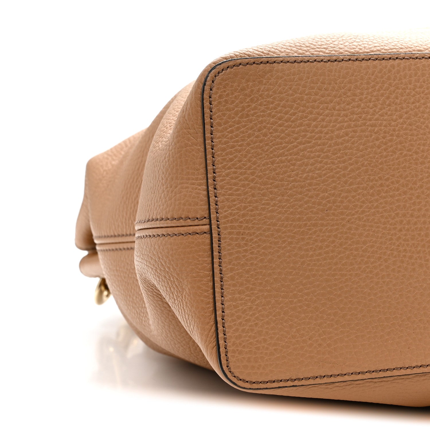 Gucci Pebbled Calfskin Large Soho Hobo Camelia 10 of 11