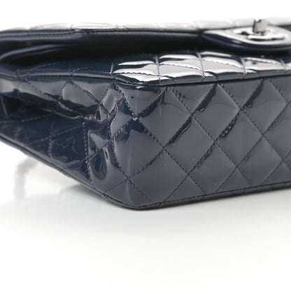 Chanel Patent Quilted Medium Double Flap Navy 9 of 12