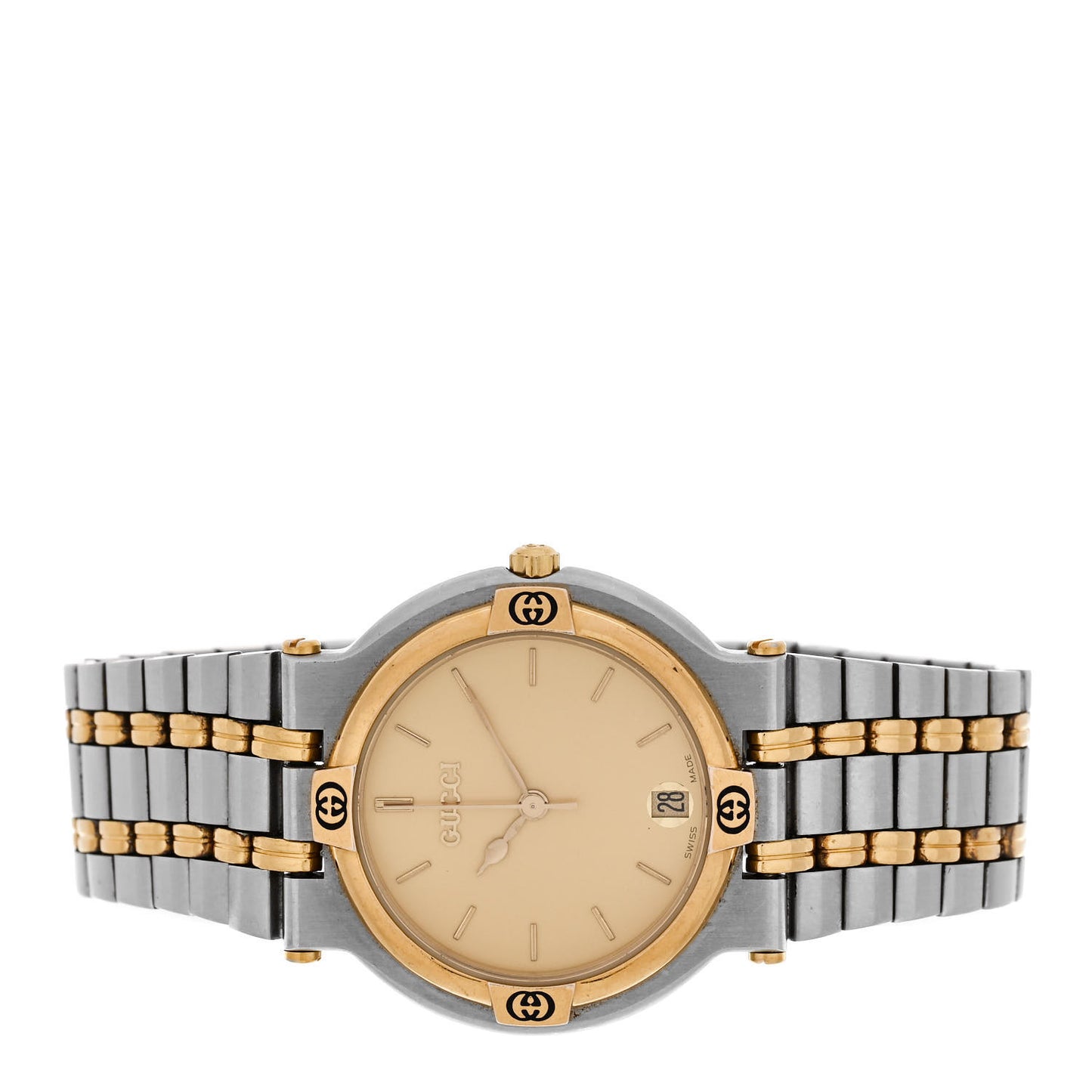 Stainless Steel 32mm 9000M Quartz Watch Gold