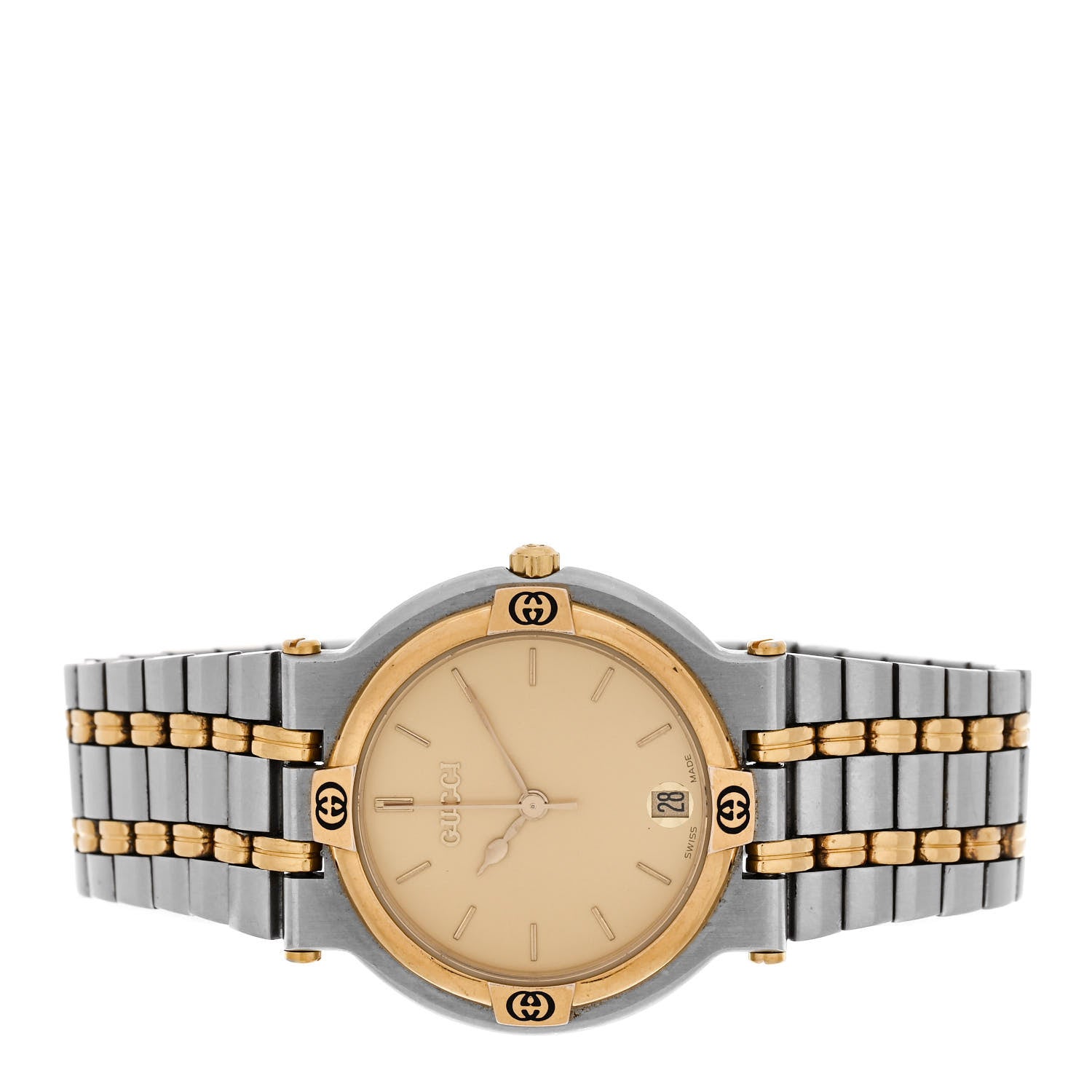 Gucci Stainless Steel 32mm 9000M Quartz Watch Gold 2 of 4