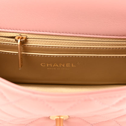 Chanel Lambskin Quilted Mini Rectangular Pearl Crush Flap Dark Pink 6 of 10