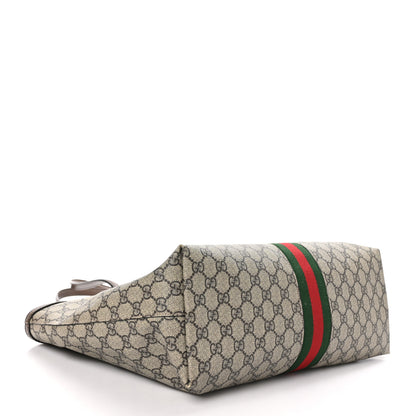 Gucci GG Supreme Monogram Medium Ophidia Shopping Tote Brown 4 of 14
