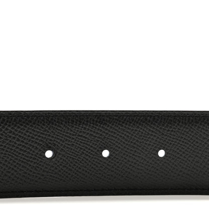 Hermes Epsom 38mm Constance H Belt 95 38 Black Bleu Zellige 4 of 8