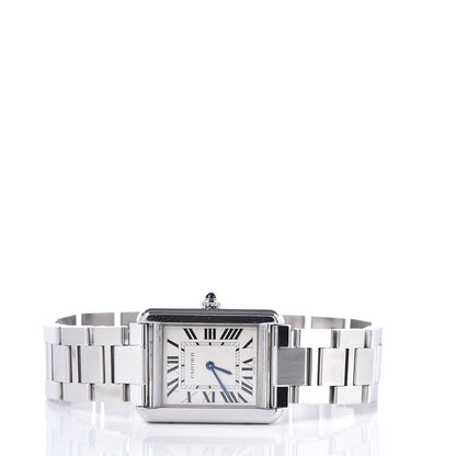 Cartier Stainless Steel 24mm Tank Solo Quartz Watch 3 of 7