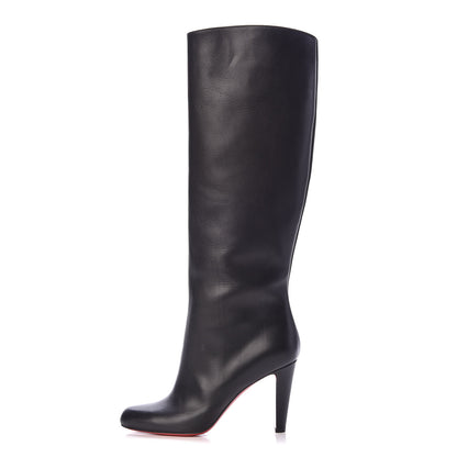 Christian Louboutin Calfskin Opera Marmara Botta 85 Tall Boots 39 Black 1 of 8