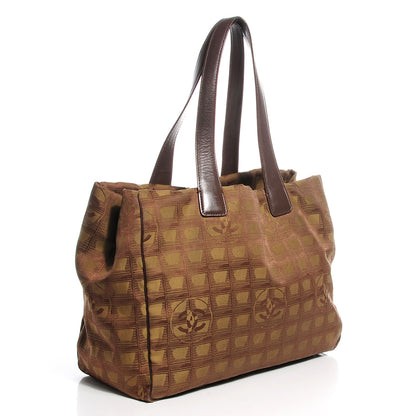 Chanel Nylon CC Travel Medium Tote Brown 2 of 6