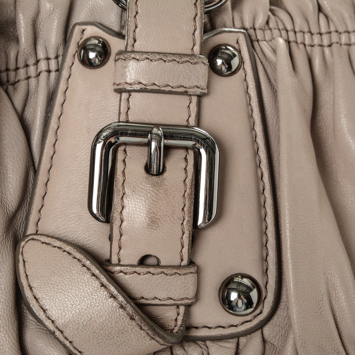 Prada Nappa Gaufre Tote Pomice 9 of 11