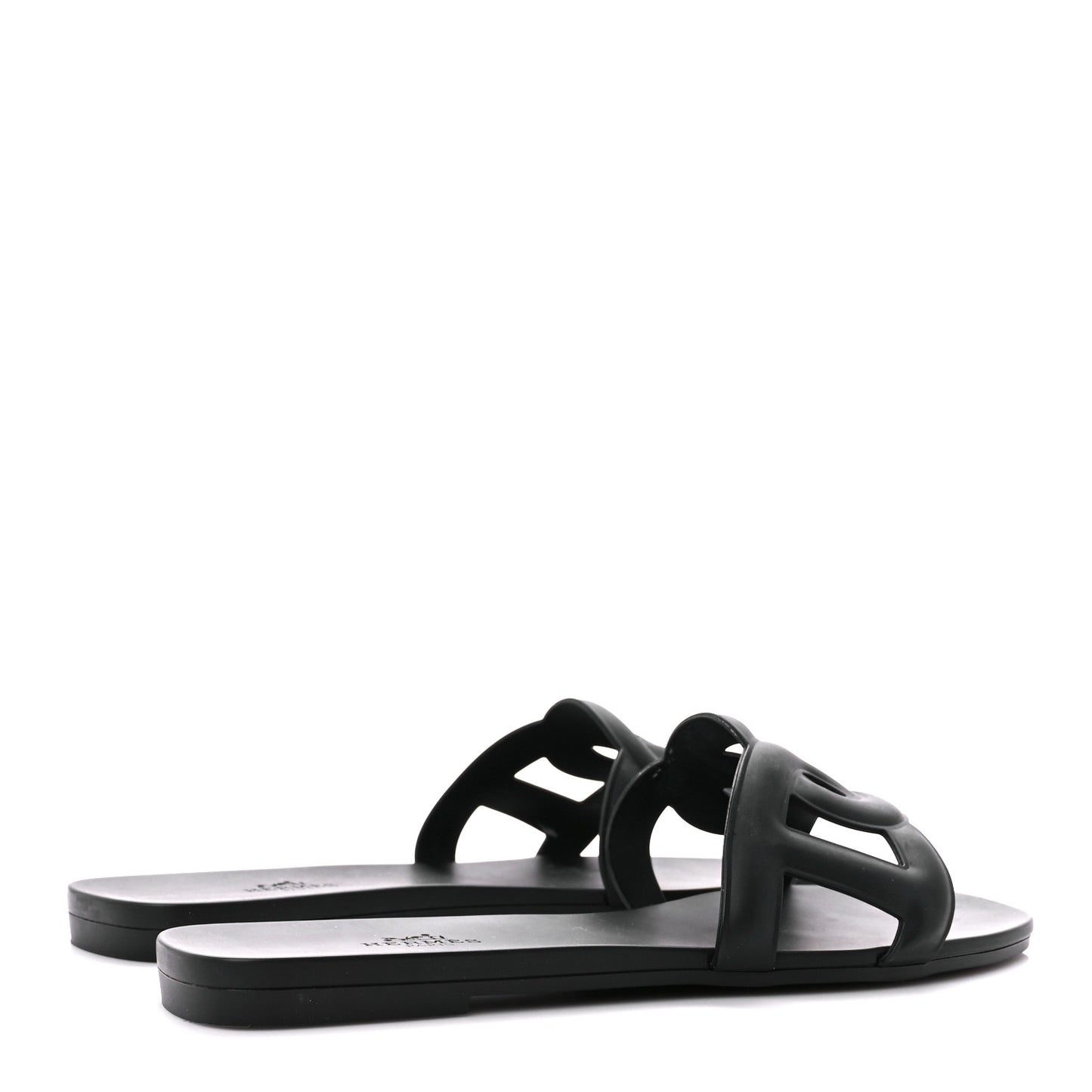 Rubber Aloha Sandals 39 Black