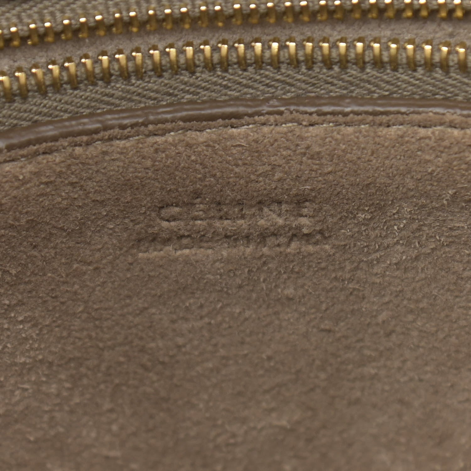 Celine Soft Grained Calfskin Sangle Bucket Bag Taupe 8 of 12