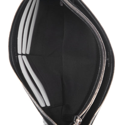 Chanel Caviar Quilted Large Zipped Clutch Black 5 of 10