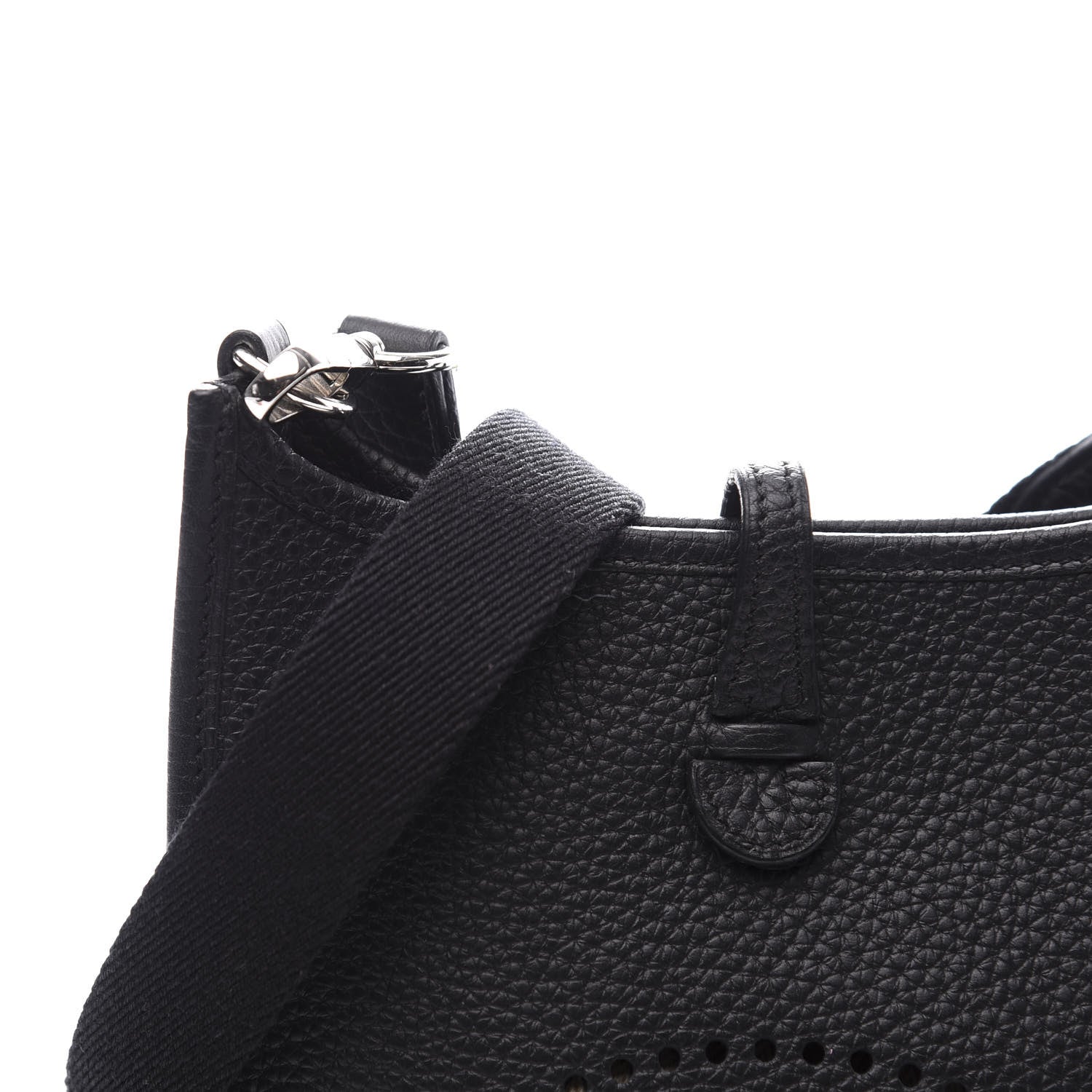 Hermes Taurillon Clemence Evelyne TPM Black 9 of 9