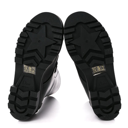 Christian Dior Calfskin Rubber Dioriron Boots 36 Black 5 of 9