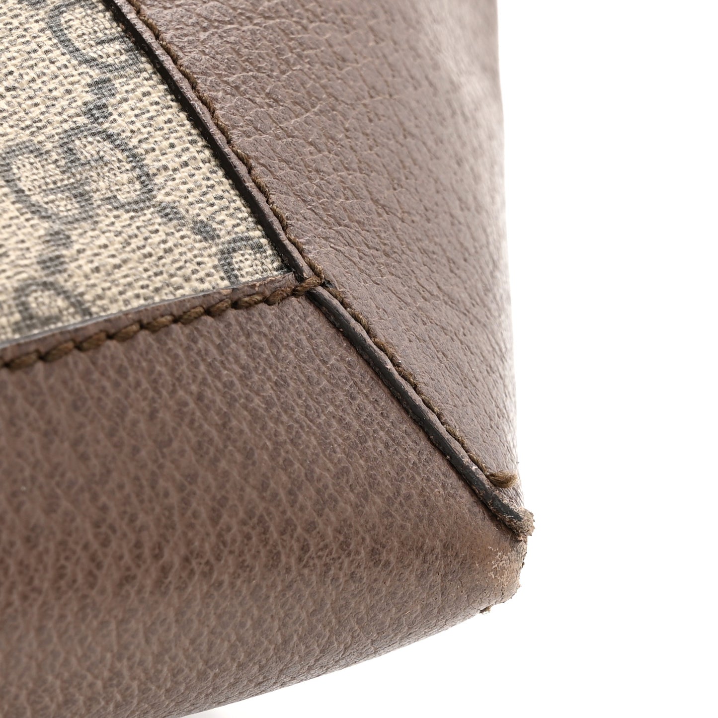 GG Supreme Monogram Web Ophidia Tote Brown