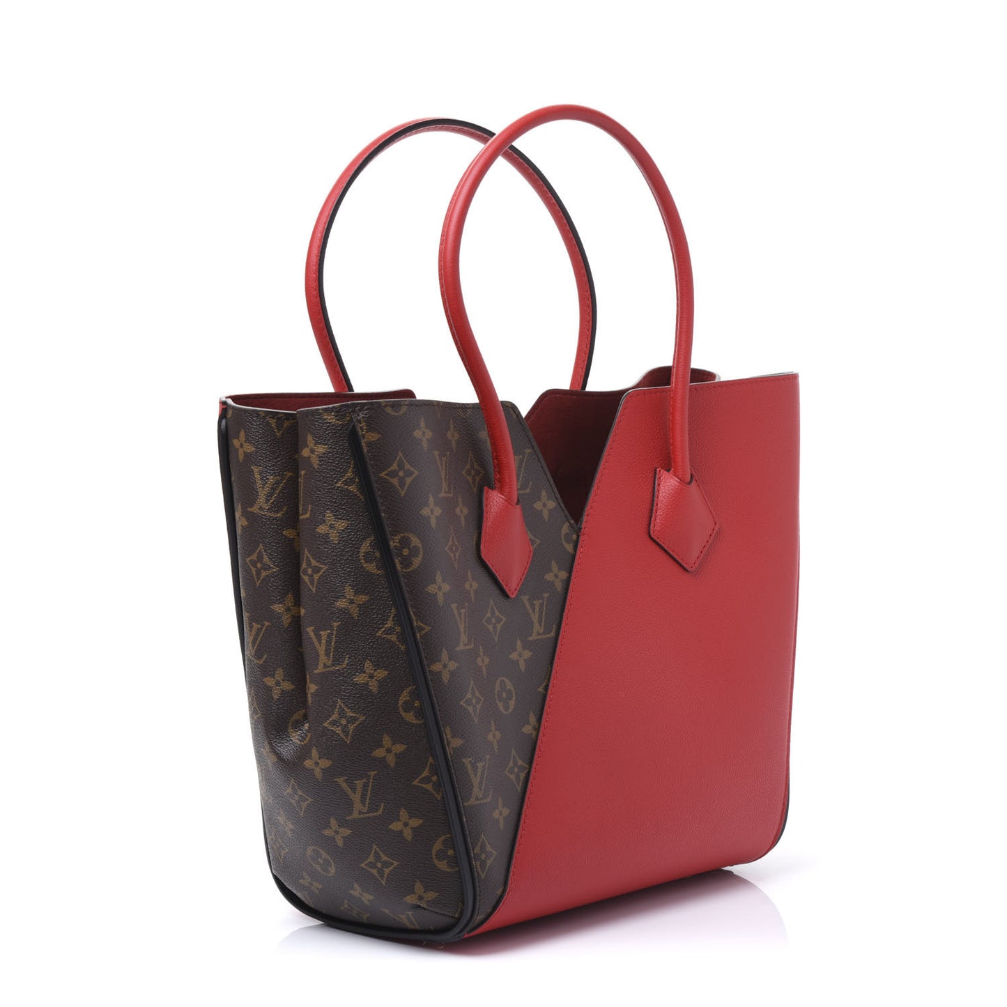 Calfskin Monogram Kimono Tote Cherry