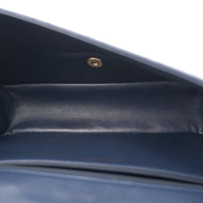 Chanel Caviar Quilted Large Sweet Classic Flap Navy Blue 5 of 11