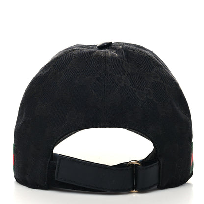 Gucci Monogram Web Baseball Hat S Black 4 of 8